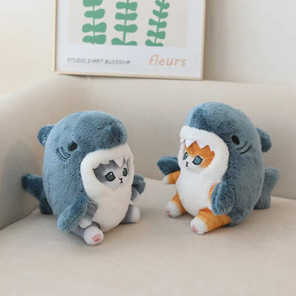 Kawaii Shark Cat Plush Toy - Soft, Colorful, and Perfect for Kids! Ideal Birthday and Christmas Gift for Boys and Girls