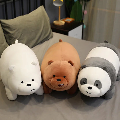 Cuddle Up with the We Bare Bears Grizz, Panda & Ice Bear Plush Collection!