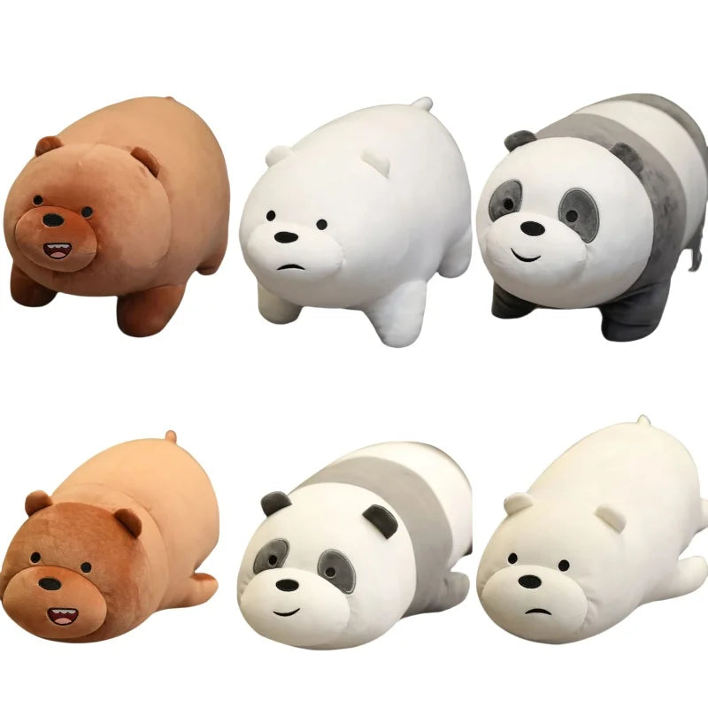 Cuddle Up with the We Bare Bears Grizz, Panda & Ice Bear Plush Collection!